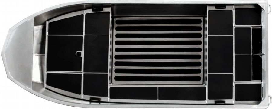 13 foot Aluminum V Hull Boat layout