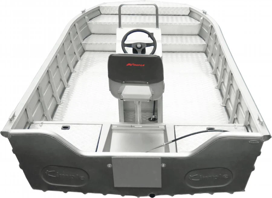 19 ft Flat Bottom Aluminum Boat Back