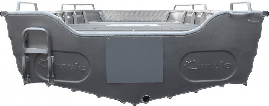 15 ft V Hull Fishing Boat transom view