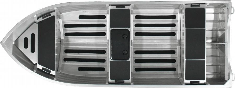 14 ft Aluminum V Hull Wide Beam Fishing Boat layout